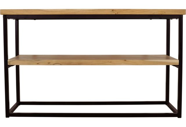 Jofran Inc. Ames Natural Sofa Table with Black Base-1