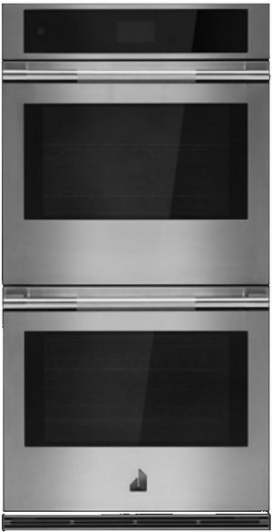 Front view of the JennAir® RISE™ 27" Stainless Steel Built-In Double Electric Wall Oven