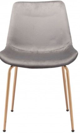 Zuo® Modern Tony Gray/Gold Dining Chair-1