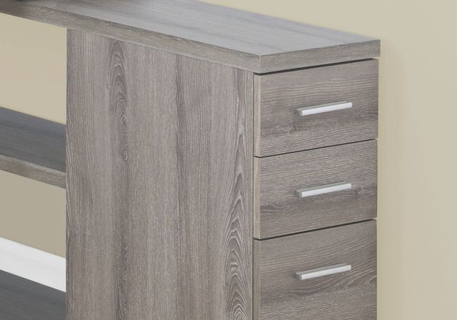 Monarch Specialties Inc. Dark Taupe Left or Right Facing Corner Computer Desk-1