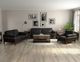 International Furniture Direct Loft Brown Black Sofa-1