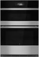 Jennair® NOIR™ 30" Stainless Steel Oven/Micro Combo Electric Wall Oven with V2™ Vertical Dual-Fan True Convection-2