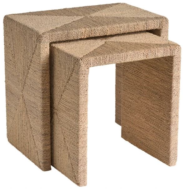 Universal Explore Home™ Oasis Beige 2-Piece Nesting Table Set-0