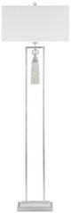 Currey & Company Vitale Silver Leaf/Off-White Floor Lamp-2
