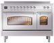 Ilve® Nostalgie II Series 48" Stainless Steel Pro Style Induction Range-3