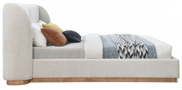 Meridian Furniture Jardin Cream King Upholstered Panel Bed-2