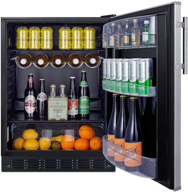 Summit® 5.5 Cu. Ft. Stainless Steel Compact Refrigerator -2