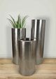 Le Present Satino Cylindra Stainless Steel 44" Planter-2