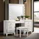 New Classic® Home Furnishings Valentino White Vanity Table Mirror-1