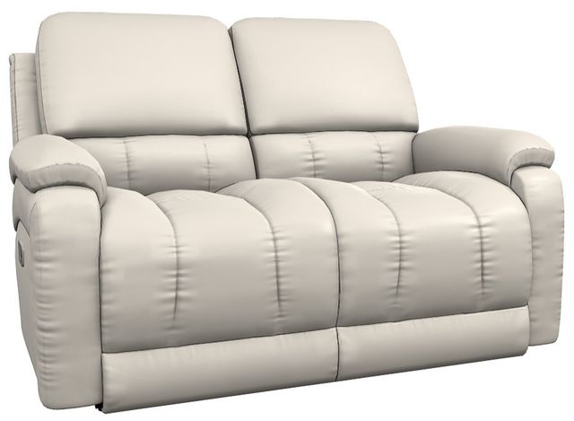 La-Z-Boy® Greyson Ice Leather Power Reclining Loveseat with Headrest-0
