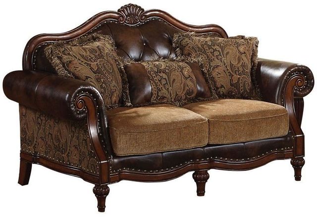 ACME Furniture Dreena Brown/Cherry Loveseat-0