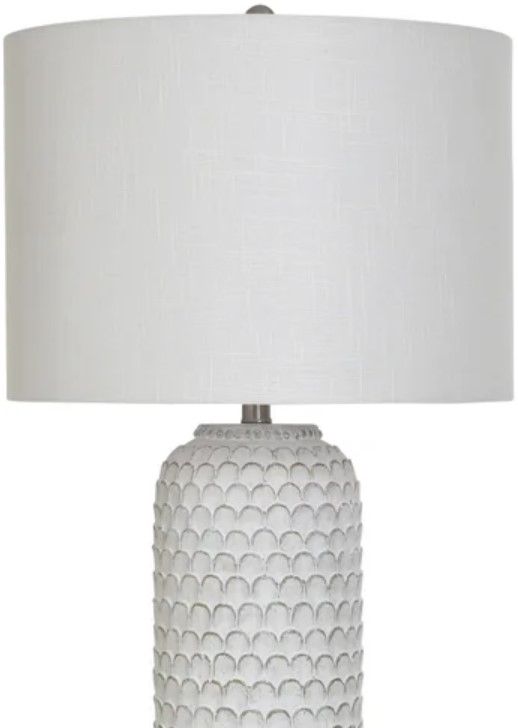 Stylecraft Pomors White Table Lamp-1