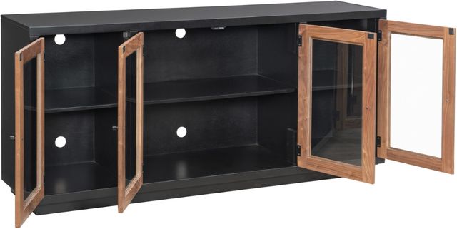 aspenhome® Chelsea Black 68" 4-Door Console-1