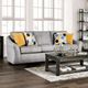 Furniture of America® Jarrow Light Gray 2-Piece Sofa and Loveseat Set-1