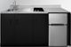 Summit® 72" Black and Stainless Steel All-In-One Kitchenette-1
