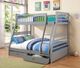 Coaster® Ashton Grey Twin/Full Youth Bunk Bed-1