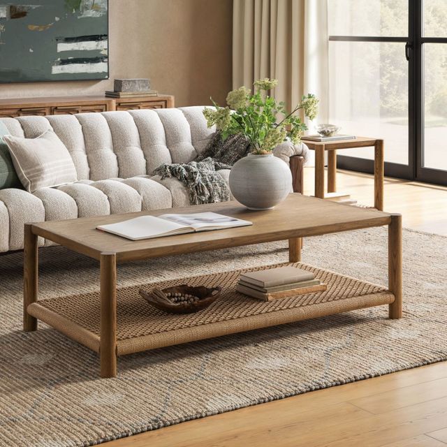 Classic Home Jilian Imperial Brown Coffee Table-1