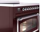 Ilve® Nostalgie II Noblesse 36'' Burgundy Pro Style Induction Range with Chrome Trim-4