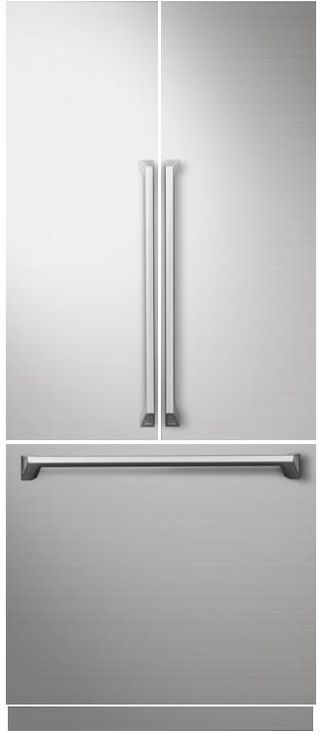 Dacor® Modernist 36" Silver Stainless Steel Built-In French Refrigerator Door Panel Kit