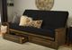 Kodiak Furniture Washington Suede Black/Rustic Walnut Queen Storage Futon with Mattress-4