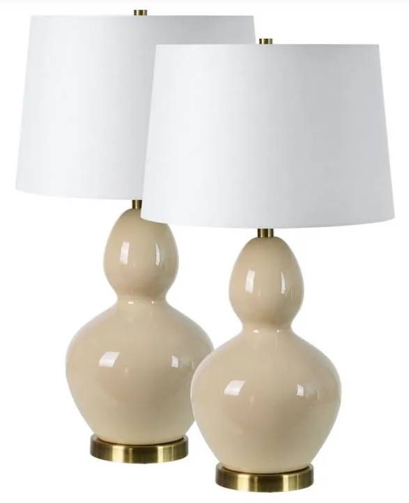 Renwil® Jesula Cream 2-Piece Table Lamp Set-0