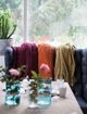 A & B Home Cashmere Purple Throw -1