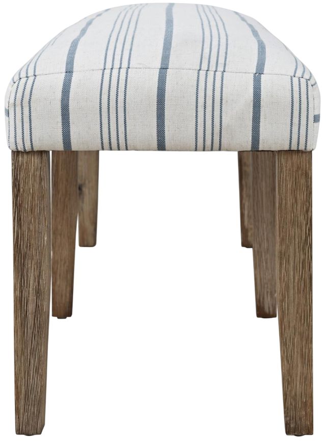 Jofran Inc. Eastern Tides Bisque Upholstered Bench-2