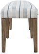 Jofran Inc. Eastern Tides Bisque Upholstered Bench-2