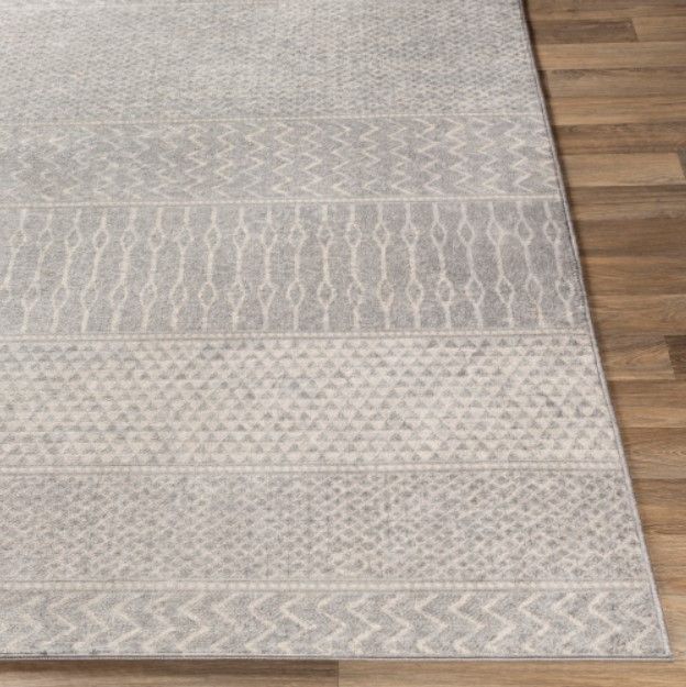 Surya Monaco Ivory/Silver Gray 4'x6' Area Rug-1