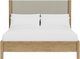 Riverside Furniture Davie Gray/Pale Oak Queen Upholstered Panel Bed-1