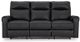 Signature Design by Ashley® Axtellton Carbon Power Reclining Sofa (Floor Model)-1