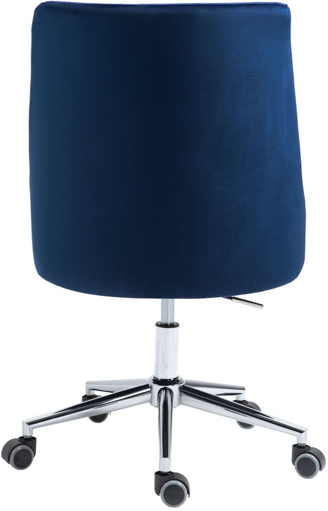 Meridian Furniture Karina Navy Velvet Office Chair-1