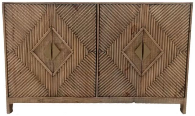 Million Dollar Rustic Old West Brown 4-Door Diamond Console-0