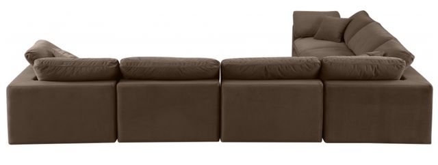 Meridian Furniture Comfy 6-Piece Brown Velvet Sectional-2