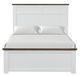 Furniture of America® Pinetop Dark Brown/White Twin Panel Bed-1