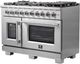 FORNO® Capriasca 48" Stainless Steel Pro Style Gas Range-2