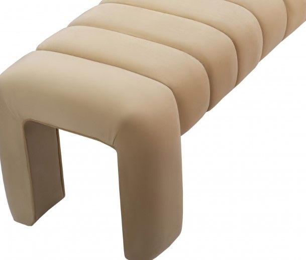 Meridian Furniture Andaz Camel Accent Bench-3