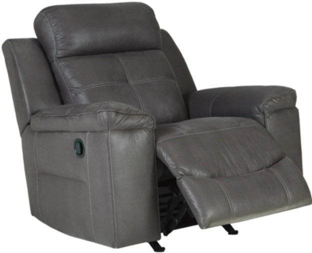 Signature Design by Ashley® Jesolo 3-Piece Dark Gray Living Room Set with Reclining Sofa-3