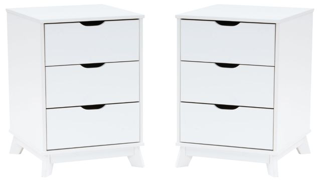 Powell® Portix 2-Piece White Nightstand Set-0