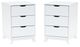 Powell® Portix 2-Piece White 3-Drawer Nightstand Set-0