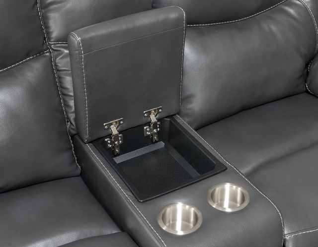 Steve Silver Co. Isabella Gray Manual Reclining Console Loveseat-1