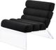 Coaster® Serreta Boucle Black/Clear Upholstered Armless Accent Chair-2