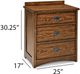 Intercon Oak Park Mission Nightstand-2