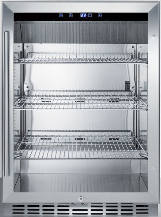 Summit Commercial® 5.0 Cu. Ft. Stainless Steel Frame Outdoor Beverage Center