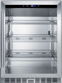 Summit Commercial® 5.0 Cu. Ft. Stainless Steel Frame Outdoor Beverage Center