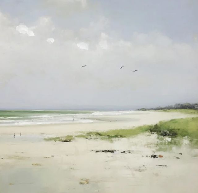 Stylecraft Quiet Shore Under Gentle Clouds Wall Art-1