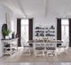 Liberty Furniture Farmhouse 7-Piece Brown/White Trestle Table Set-1