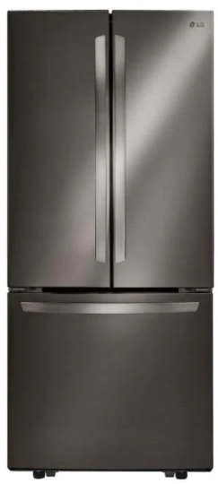 Réfrigérateur à portes françaises de 30 po LG® de 21.8 pi³ - Acier inoxydable noir résistant aux traces de doigts-0