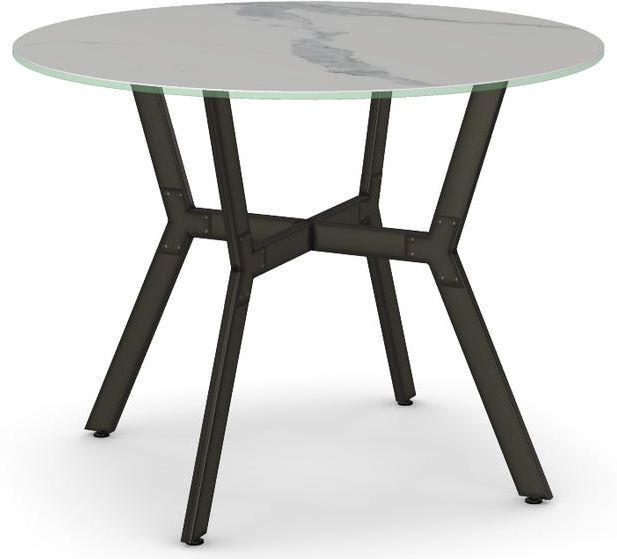 Amisco Customizable Norcross 36" Italian Porcelain Round Table-0