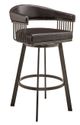 Armen Living Chelsea Chocolate 26" Swivel Counter Stool-0